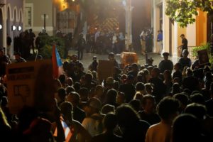 Manifestación contra el gobernador de Puerto Rico deja al menos 14 heridos