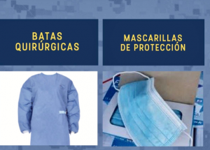 Industria militar de RD confecciona batas quirúrgicas y mascarillas desechables