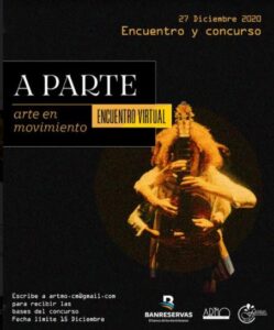 Anuncian primera edición de “A parte”, encuentro artístico virtual