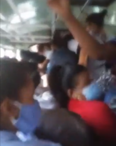 Denuncian ruta de transporte en Santiago no cumple con medidas sanitarias establecidas por covid-19