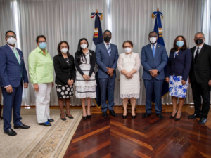 Germán Brito recibe visita de presidente de la CC y miembros del Pleno 