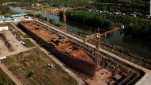 Una réplica del Titanic está en proceso de construcción en China
