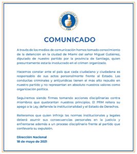 Comunicado PRM