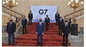 Ministros del G7 se reúnen por primera vez después de la pandemia 