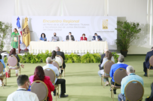 Pleno JCE se reúne con miembros titulares y secretarios de 31 juntas electorales del Cibao Central