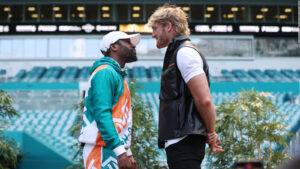 Sin resultado terminó el esperado combate de exhibición entre Floyd Mayweather y Logan Paul