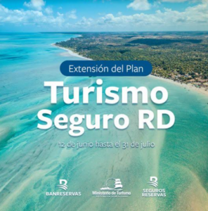 Continúa en vigencia la extensión del Plan Turismo Seguro RD