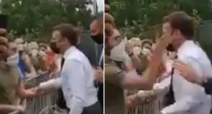 Presidente francés es abofeteado en plena calle  durante una visita en Tain