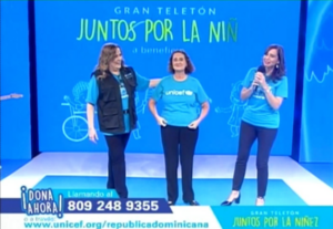 Teletón UNICEF recauda RD$3,267,000 para apoyar programas sociales 