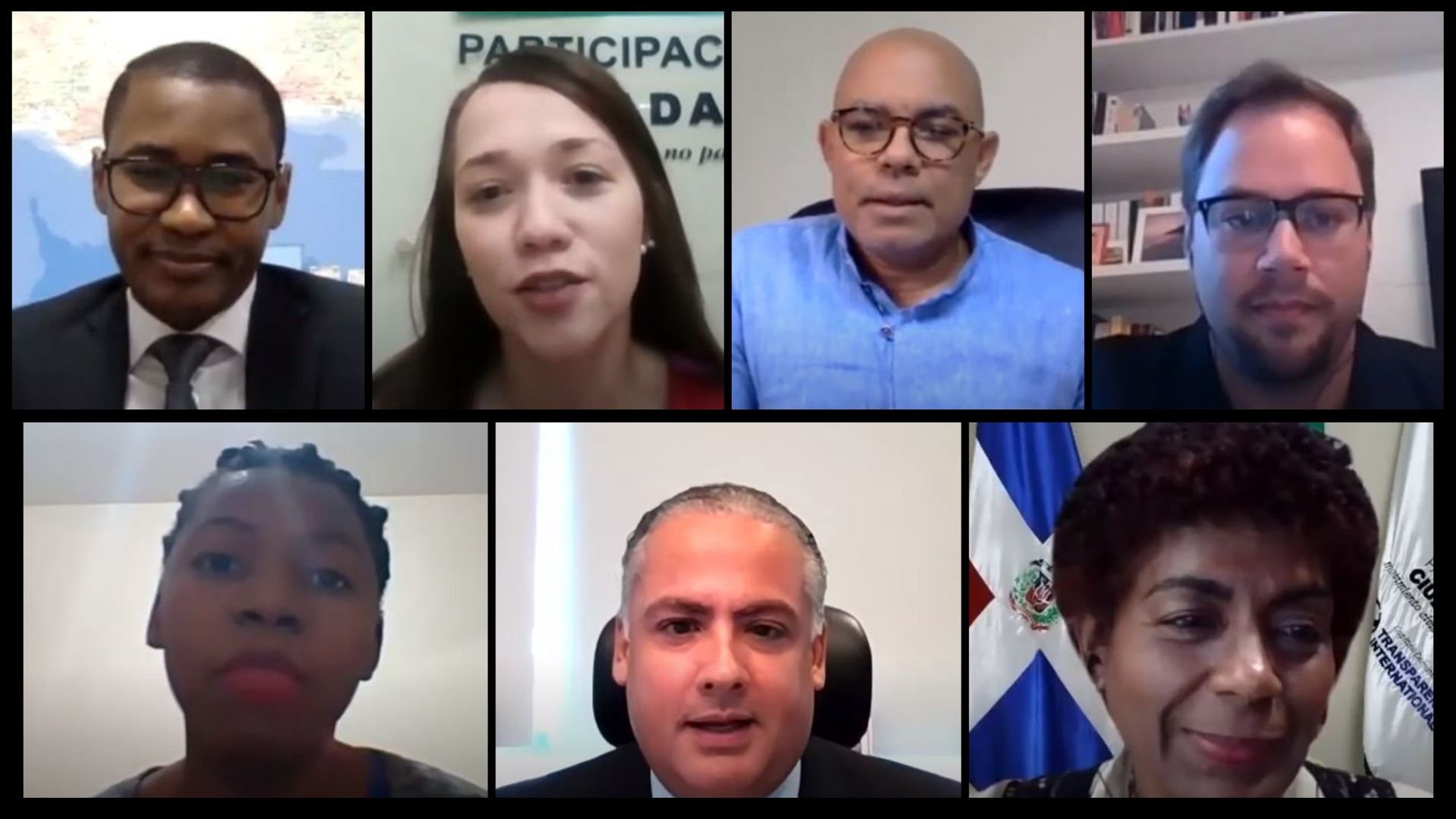 Panelistas del webinar Dominicanas y dominicanos, pero sin derechos