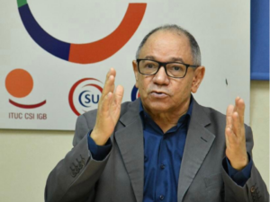 Presidente de la Confederación Nacional de Unidad Sindical (CNUS), Rafael -Pepe- Abreu 