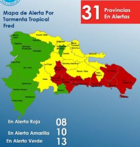 COE dispone alertas meteorológicas para todo el país