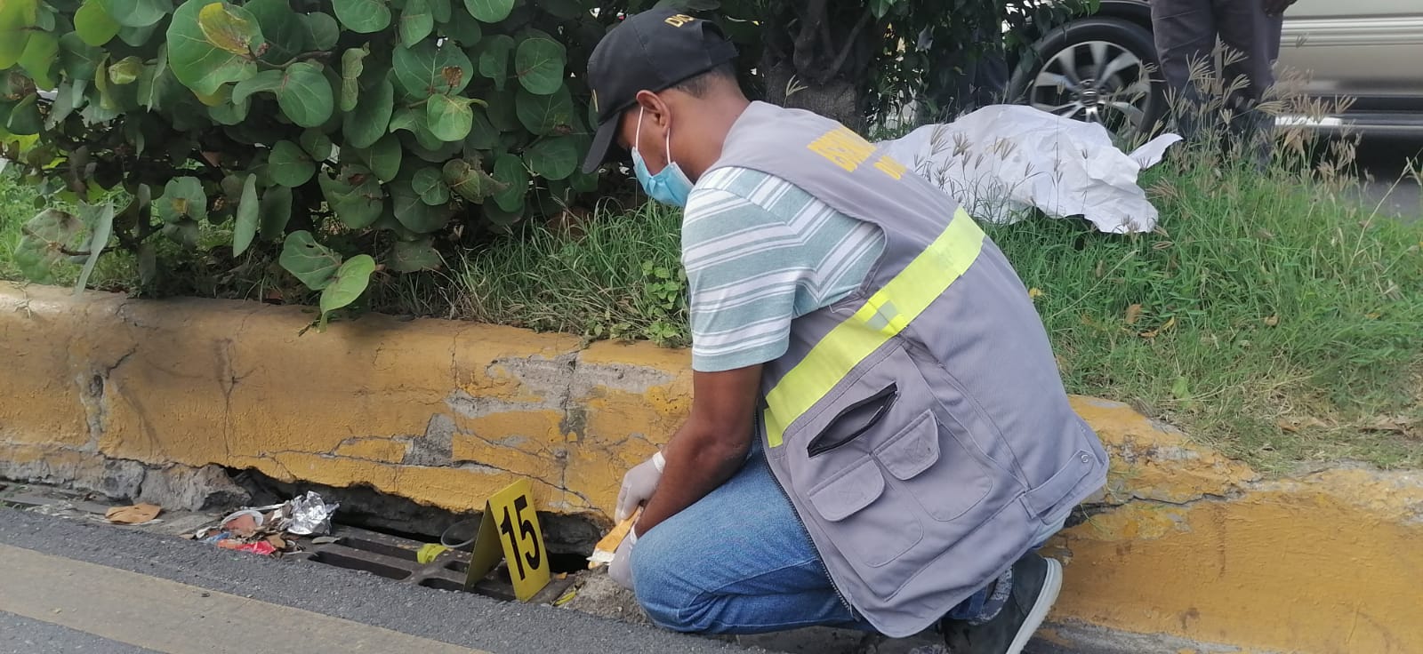 Imágenes de la escena donde fue baleado “El Cirujano”