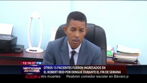 Ingresan 15 menores por dengue en el Robert Reid