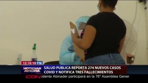 Coronavirus: Salud Pública reporta 274 nuevos casos y tres muertes