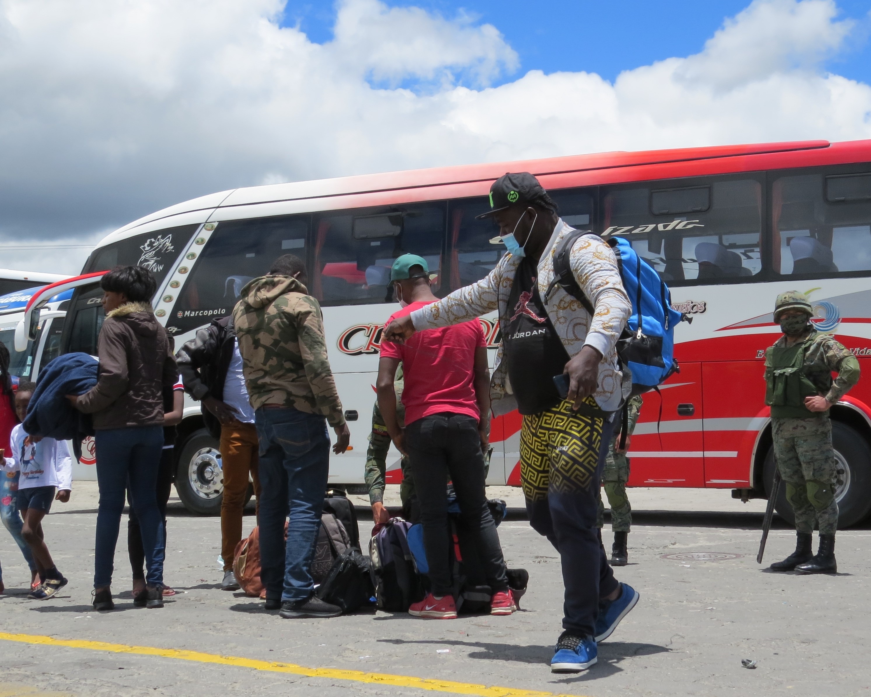 Haitianos, la nueva cara de la migración que atraviesa Ecuador