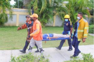 Se desarrolló con éxito el Simulacro Nacional de Evacuación ante Terremoto en Los Alcarrizos, iniciativa convocada por el COE