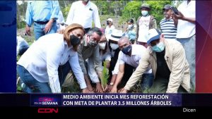 Ministerio de Medio Ambiente inicia Mes de la Reforestación