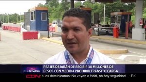 La fiduciaria del banco que administra el dinero que recaudan los peajes de la Circulación de Santo Domingo, dejará de recibir entre 36 y 38 millones pesos
