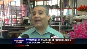 Avanzan trabajos de remodelación de la Duarte con París