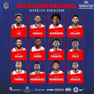 RD convoca 12 jugadores para eliminatoria al Mundial FIBA 2023