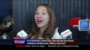 PC deplora inactividad comunidad internacional frente a crisis Haití