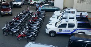 Parque vehicular de la Policía Nacional en precarias condiciones 