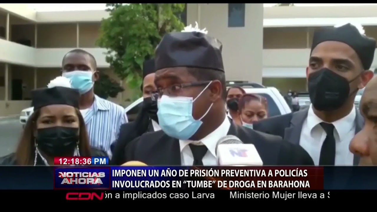 Un año prisión preventiva a policías involucrados en “tumbe” de droga