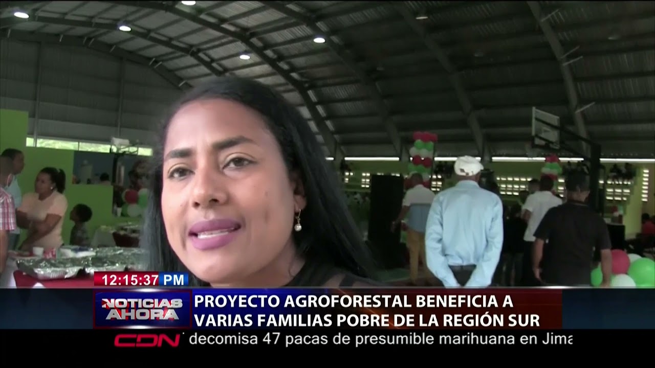 Proyecto agroforestal beneficia a familias de escasos recursos 