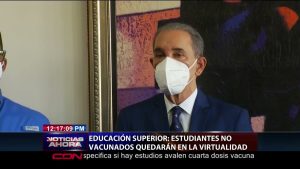 Estudiantes no vacunados quedarán en la virtualidad