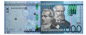 BCRD: A partir de diciembre circulará nuevo billete de RD$2,000.00