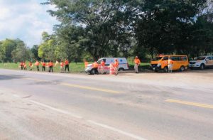 Defensa Civil vigila autopista del Nordeste para evitar accidentes