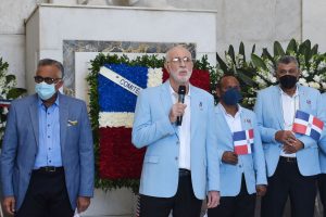 El presidente del COD, Antonio Acosta, durante sus palabras al término de la eucaristía en ocasión del 76 aniversario del organismo.