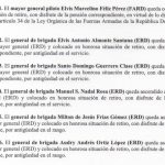 Abinader pone en retiro a un mayor general de la FARD y seis gnerales de brigada del ERD