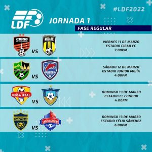 Calendario para la temporada 2022