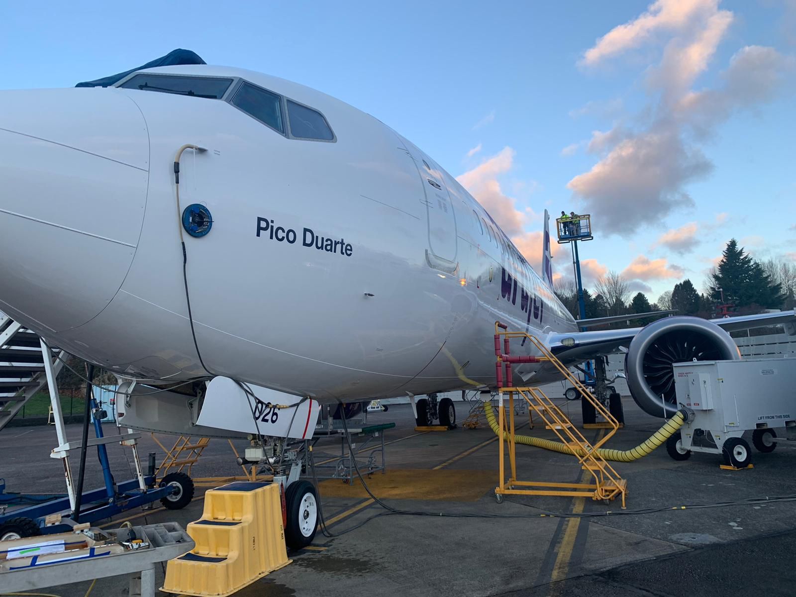 El primer avión Boeing de Arajet ya está listo para iniciar vuelos de prueba