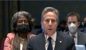 Secretario en el Consejo de Seguridad de la ONU sobre la amenaza de Rusia 