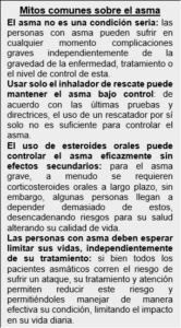 El asma es una de las principales enfermedades no transmisibles (ENT) tanto en niños como adultos. En el mundo afecta a más de 339 millones de personas y puede presentarse en cualquier etapa de la vida