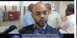  Eligen representantes Santiago Rodríguez Zona Especial Fronteriza  