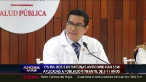 175 mil dosis de vacunas COVID se han aplicado en población infantil