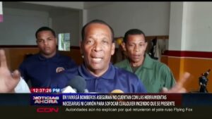Bomberos del distrito municipal Mamá Tingo denuncian falta de equipos