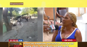 Madre narra como policías asesinaron a su hijo en Villa Faro 