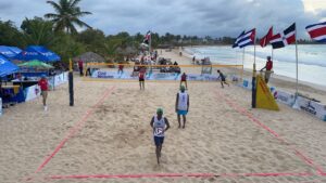Voleibolistas nacionales disputaron en la arena de Playa Macao la primera etapa del torneo nacional de Voleibol Playa en Playa Macao