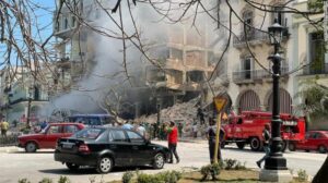 An explosion rocked Havana, Cuba Friday and destroyed the Hotel Saratoga. Cuban police and fire rescue were combing through the rubble looking for survivors. It was not clear what caused the explosion in the center of the city.