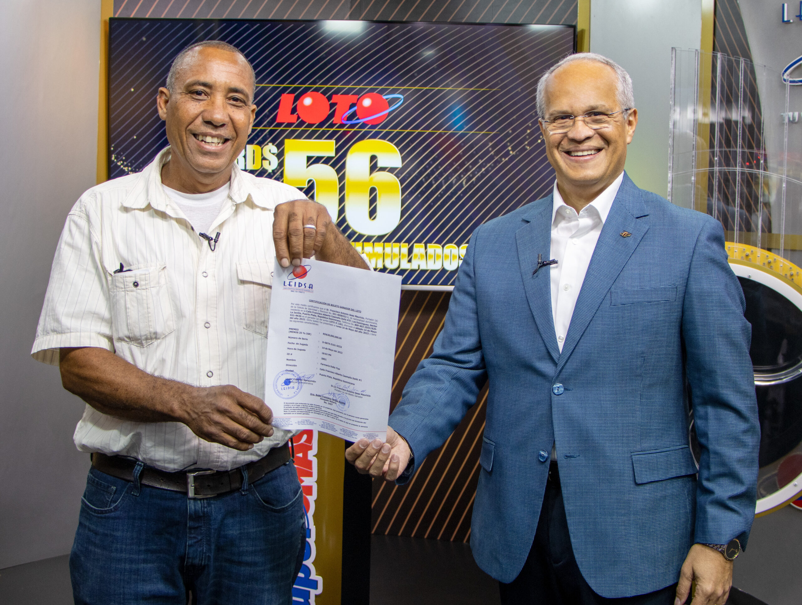 ¡Dos nuevos millonario!, ganadores de 56 millones con el Loto y LotoMas