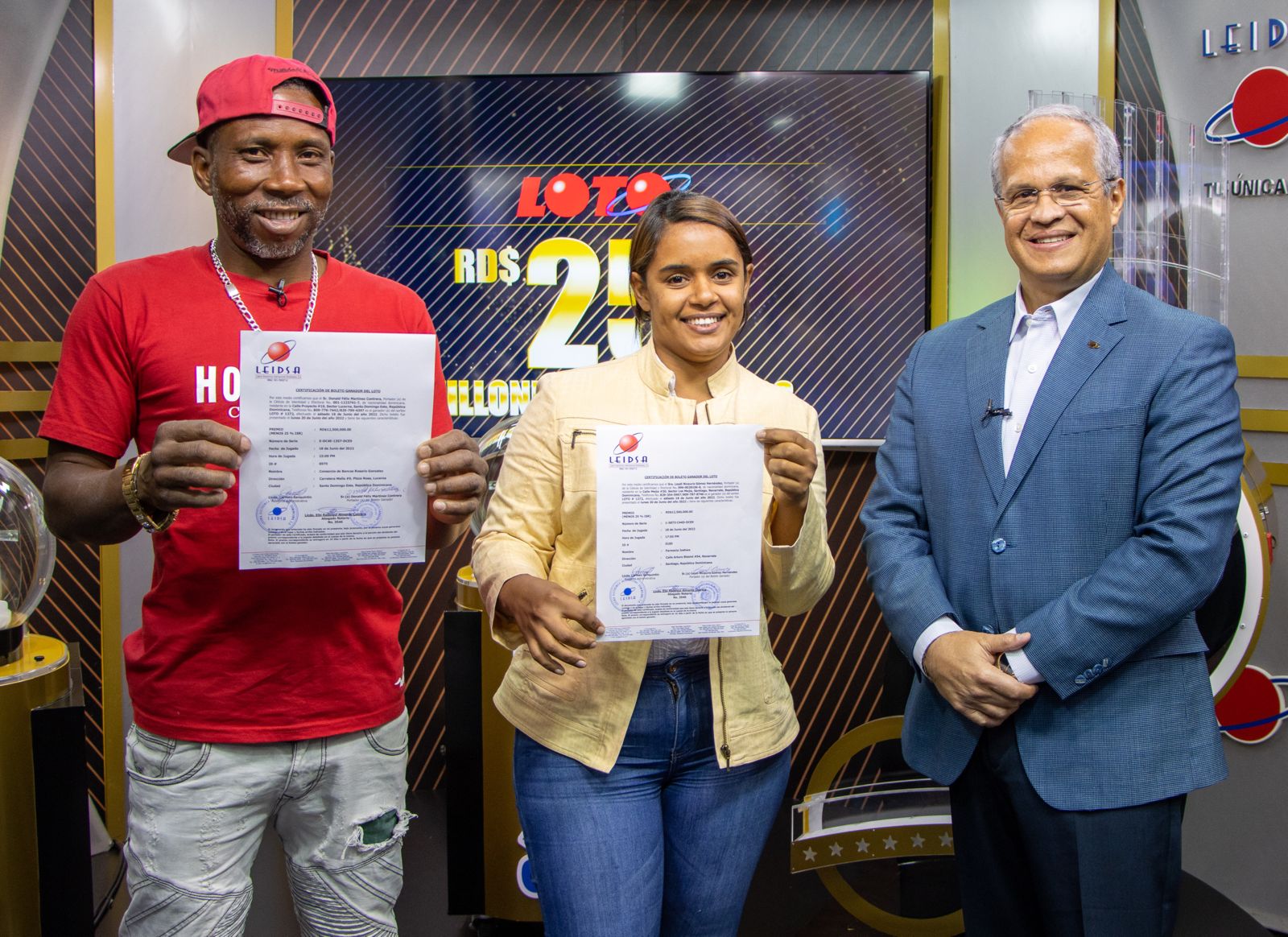Se presentaron los ganadores de  25 millones