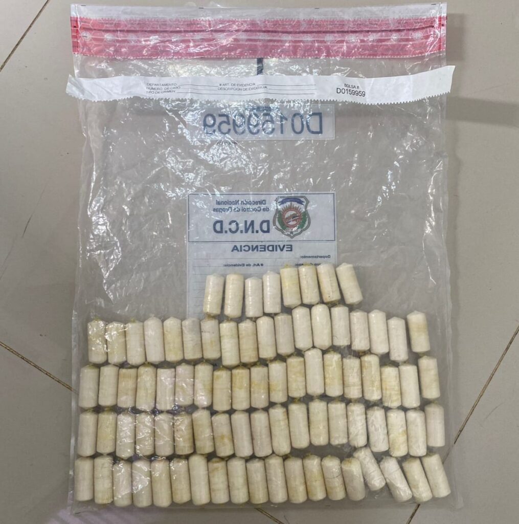 Bolsas de cocaína